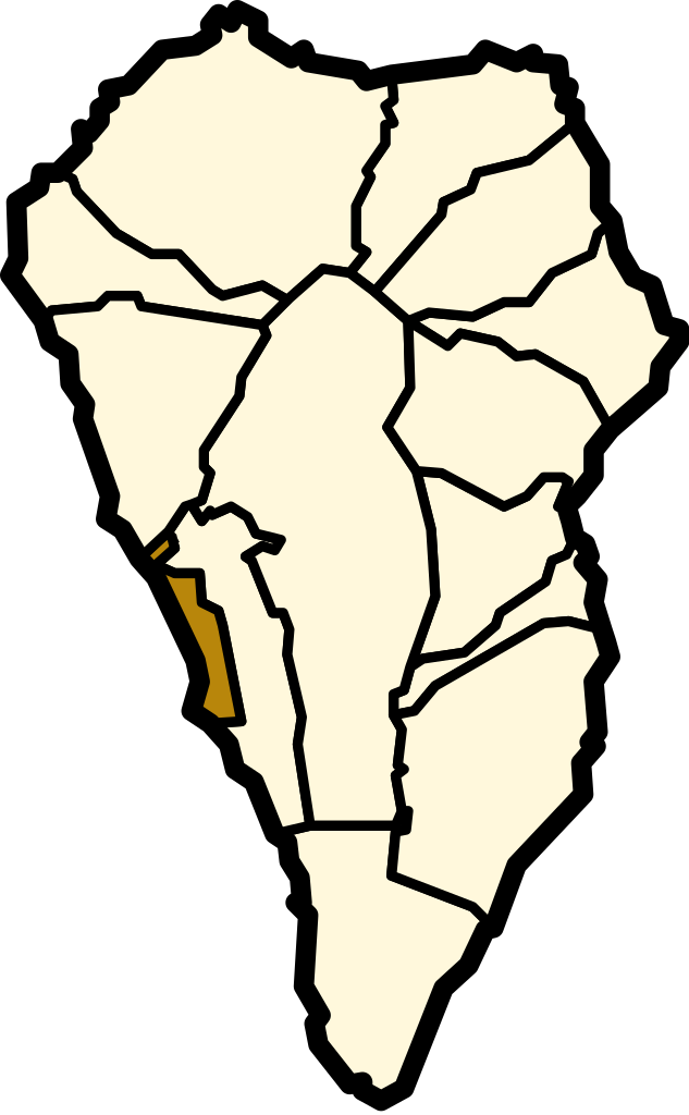 La Palma Municipio Tazacorte - Mapa (633x1024)