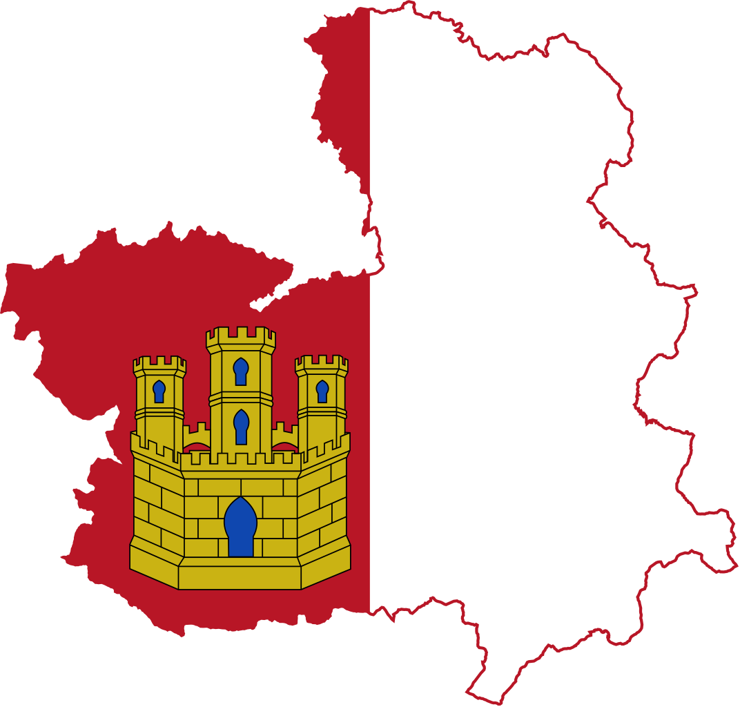 Flag Map Of Castile-la Mancha - Castile La Mancha Flag (1072x1024)