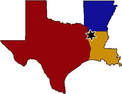 Serving The Ark La Tex - 1880 Presidential Election Map (425x335)