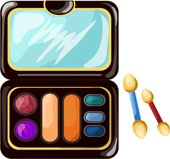 Makeup Salon, Makeup Art, Lip Makeup - Eyeshadow Palette Clipart (755x800)