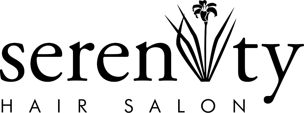 Serenity Hair Salon Black Logo - Serenity Hair Salon Logo (1000x372)