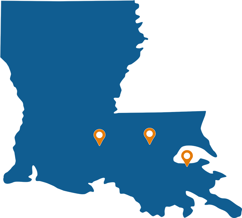 Consumer Debt Counselors Office Locations In Louisiana - Louisiana Silhouette (800x800)