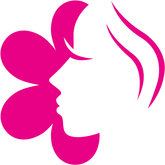 Icon Of Woman Face - Logo With Female Face (640x643)