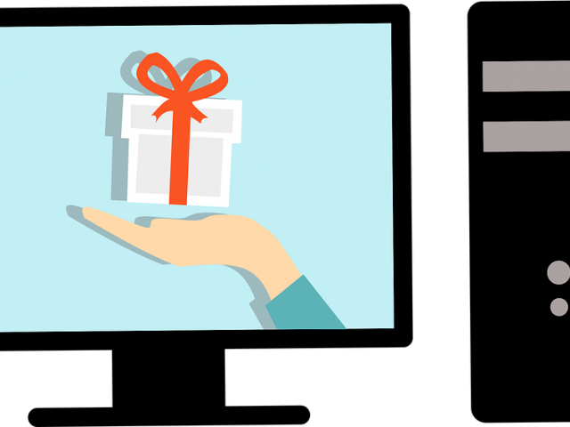 Pc Clipart Computer Website - Ordinateur De Bureau Dessin (640x480)
