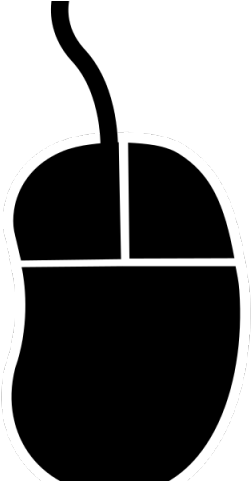 Pc Mouse Clipart Silhouette - Pc Mouse Clipart Silhouette (640x480)