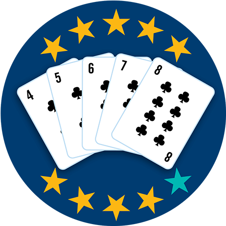 Five Playing Cards Face Up, Showing 5, 6, 7, 8,and - Five Playing Cards Face Up, Showing 5, 6, 7, 8,and (637x465)