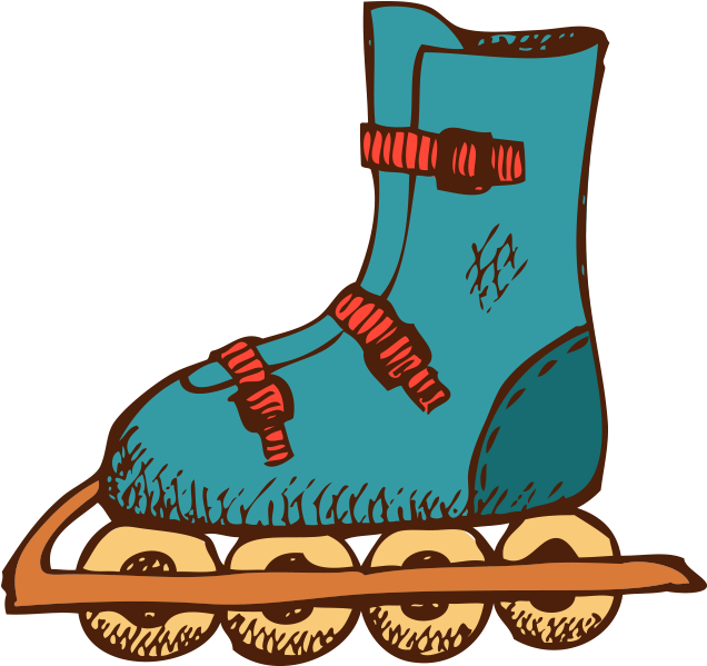 Cartoon Skates Clip Art Transprent Png Free - Dibujos Animados De Patines (800x800)