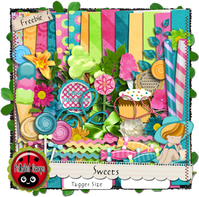 Polkadot Scraps By Chassity - Freebies Kit (400x400)
