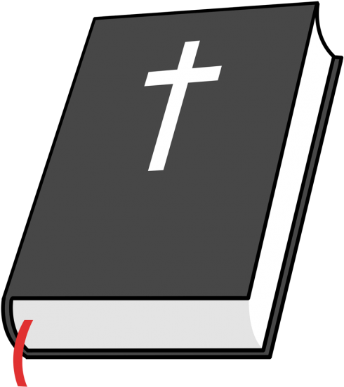 Holy Bible And Cross Clipart - Holy Bible And Cross Clipart (490x550)
