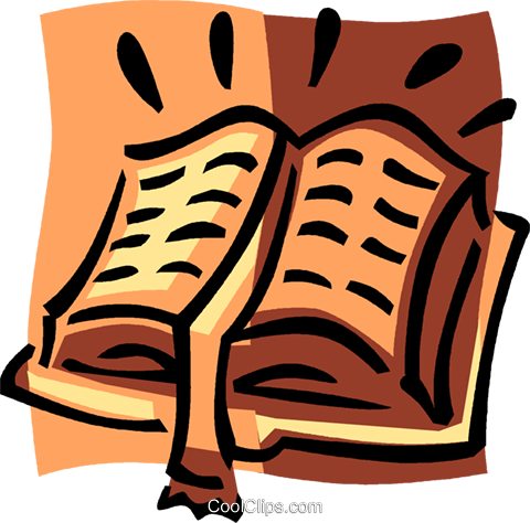 Holy Bible Royalty Free Vector Clip Art Illustration - Illustration (480x474)