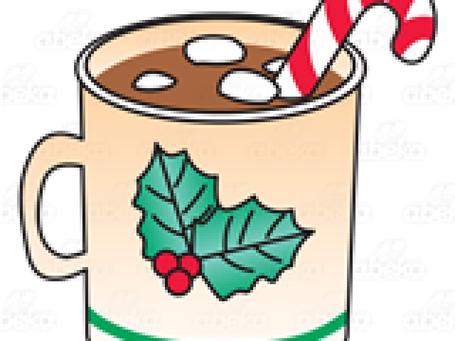 Hot Chocolate Clipart Candy Cane - Hot Chocolate (640x480)