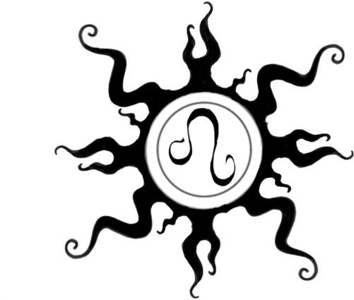 Zodiac Tattoos Png Image - Leo Sun Sign Tattoo (800x426)