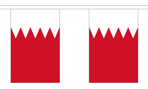 Bahrain Flag Bunting - Bahrain Flag Bunting (600x600)