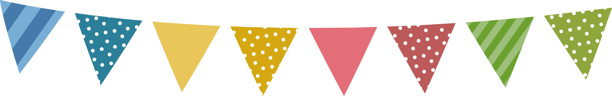 Idea Holiday Child Flag - Chalkboard Bunting Banners Clip Art Png (2126x336)