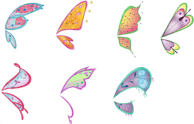 Winx Club Believix Wing Base By Winxfandom - Asas Das Winx Believix (700x448)