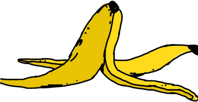 Old Clipart Banana Peel - Banana Peel Clipart Png (640x480)