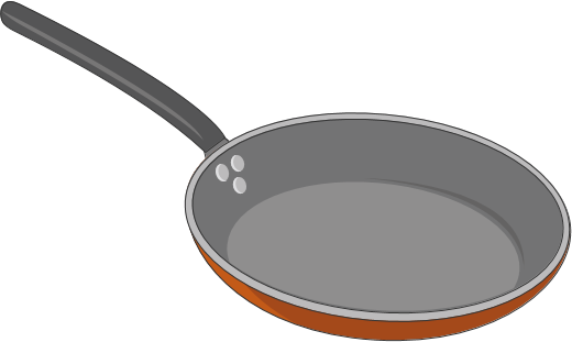 Frying Pan Clip Art - Frigideira Png (520x311)