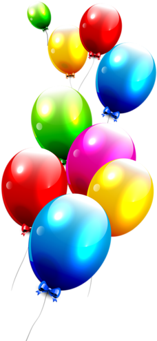 Homemade Birthday Cards, Homemade Cards, Birthday Clipart, - Balloons Poster Background (266x500)