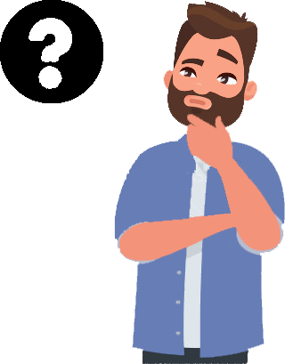 Man Question Mark Thinking Cartoon (320x409)