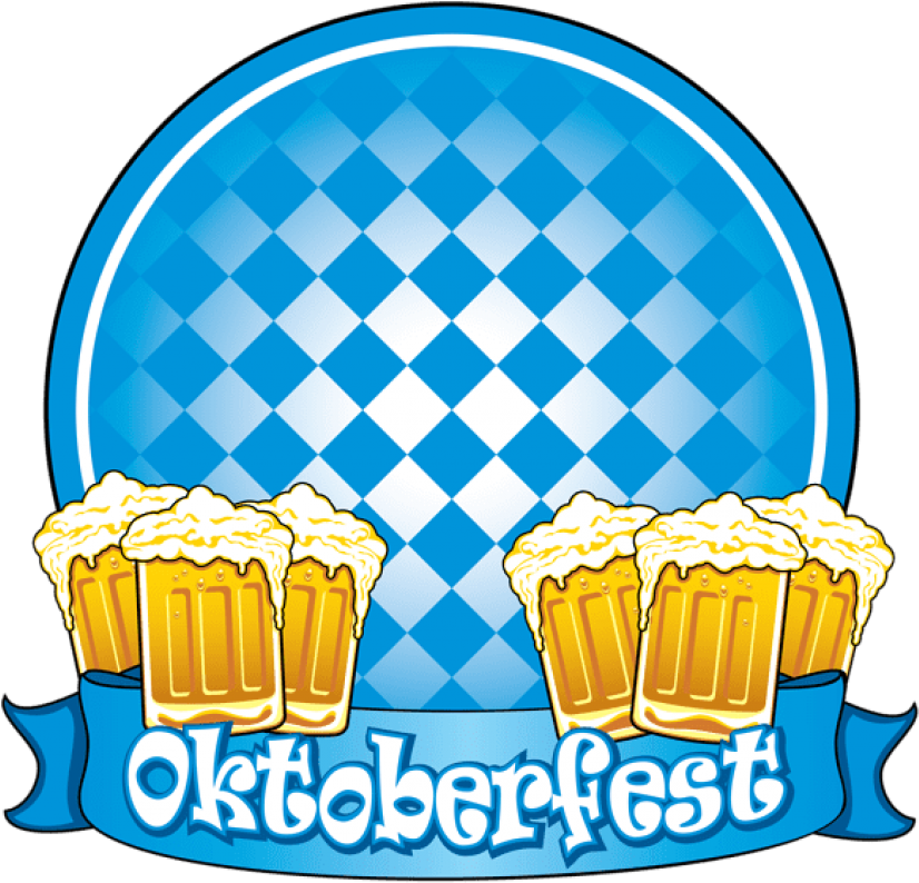 Free Png Oktoberfest Blue Decor With Beers Png Images - Oktoberfest (850x818)