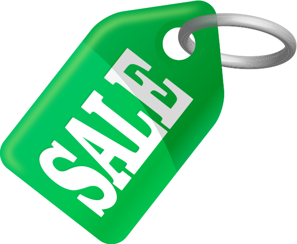 Tag Sale Green - Free Vector Sale Transparent (600x494)