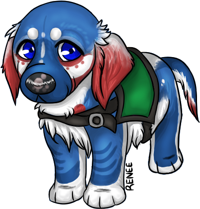 Service Puppy In Training By Palindromica - Cartoon (450x450)