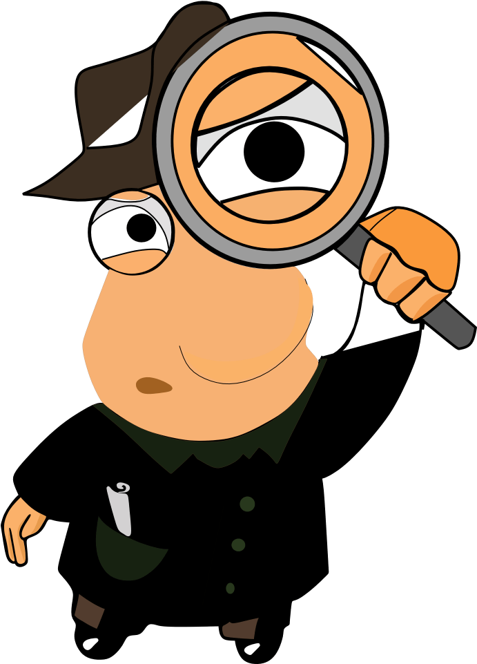 8 Ways To Elicit Information - Detective With Magnifying Glass Cartoon (1026x1024)