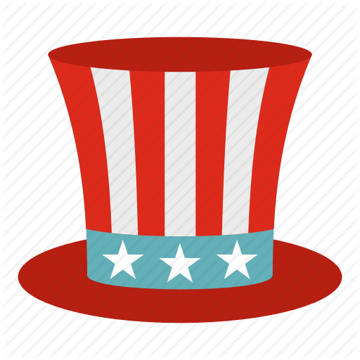 Uncle Sam Png America American Celebrate Celebration - 4th Of July Photo Booth Props Printable (512x512)