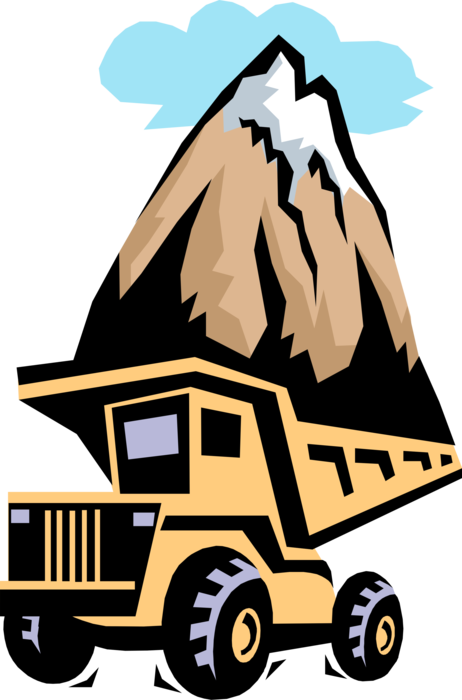 Vector Illustration Of Heavy Machinery Construction - Accident (462x700)