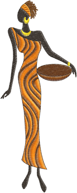 Black And White Library Africa Clipart Design African - Black And White Library Africa Clipart Design African (263x659)