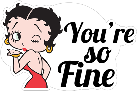 Viber Sticker «betty Boop» - Betty Boop Png (490x317)