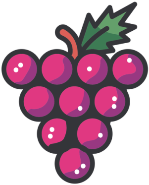 Icono De Racimo De Uvas Png - Racimo De Uvas Animadas (400x400)