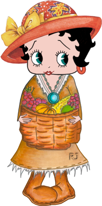 Cute Betty Thanksgiving Betty Boop, Thanksgiving - Betty Boop (400x700)