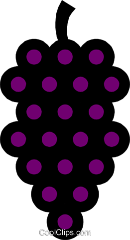 Uvas Livre De Direitos Vetores Clip Art Ilustração - Polka Dot (261x480)