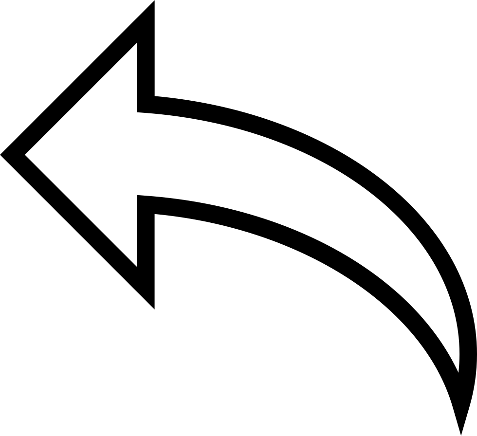 Png File - Curved White Arrow Png (980x896)