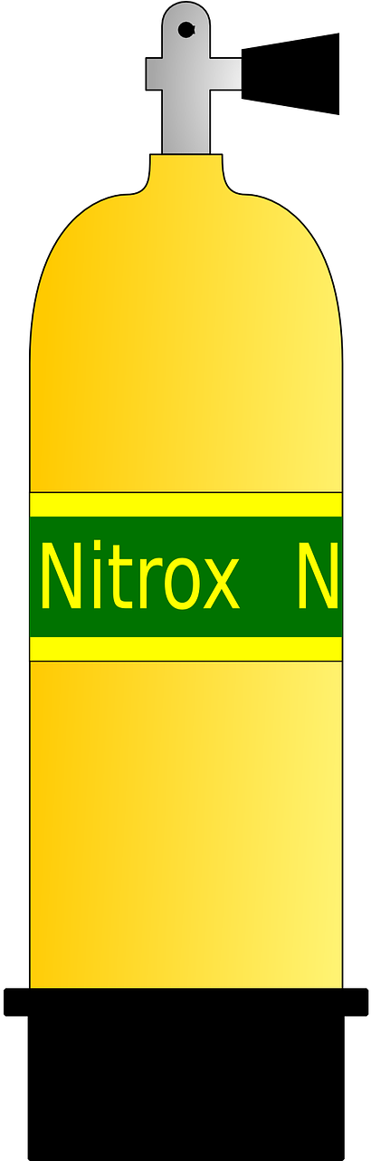 Nitrox Scuba Diving Diving - Scuba Tank Clip Art (640x1280)
