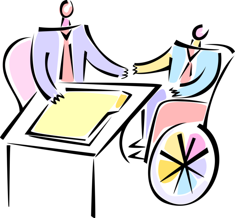 Drawing Disability Vector Clip Art Stock - Drawing Disability Vector Clip Art Stock (754x700)
