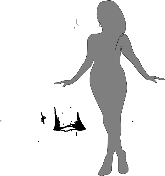 Plus Size Woman Silhouette (600x596)