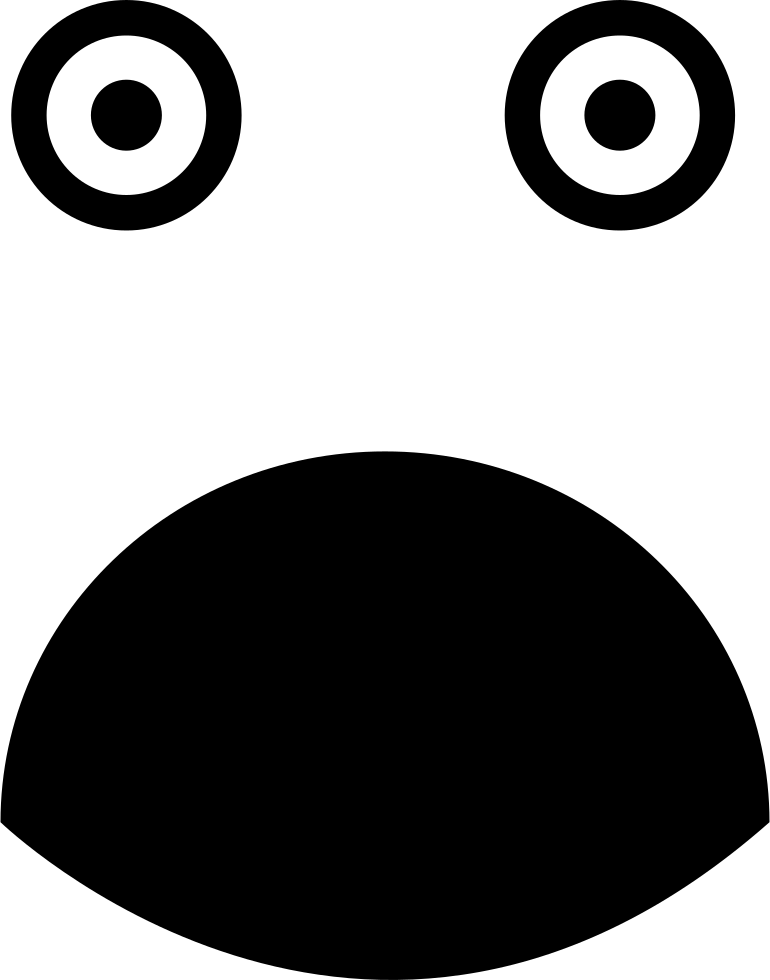 Surprised Rounded Square Face Comments - Circle (770x980)