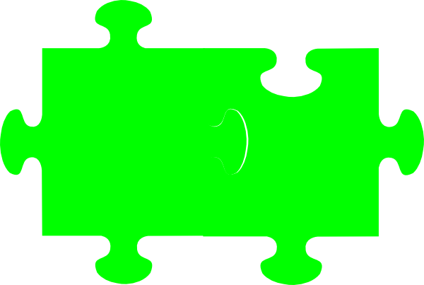 Green Jigsaw Puzzle Clip Art Png - Clip Art (600x403)