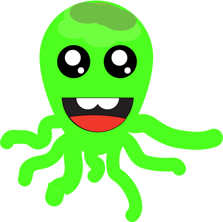 Frog Smiley Green Line Leaf - Clip Art (754x750)