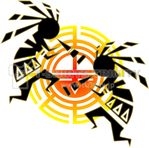 Kokopelli & Sunface - Emblem (480x480)