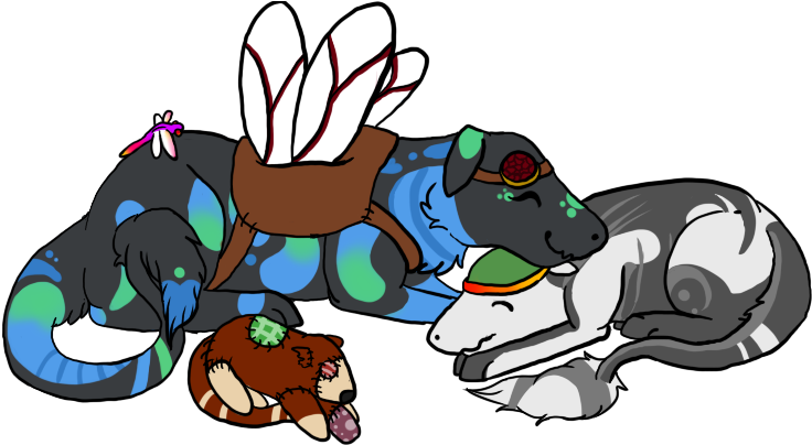 Meri With My Current Bean Kokopelli By Me - Cartoon (747x407)