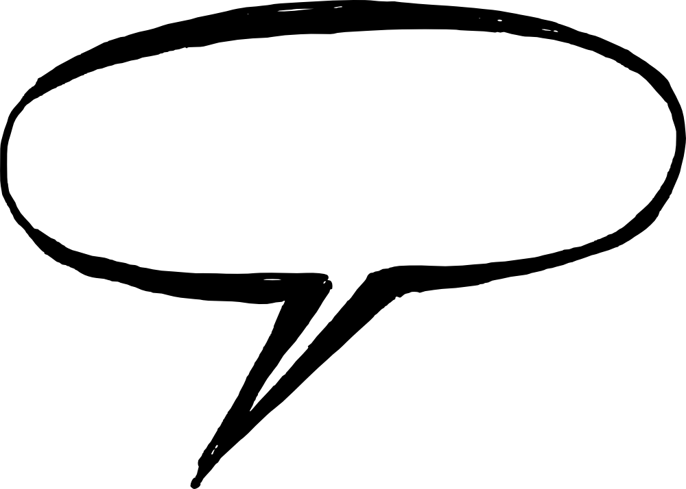 Drawn Bubble Book Png - Balloon Speech Draw Png (1000x714)