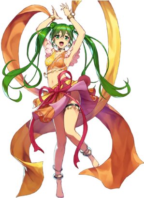 Silvia Traveling Dancer Face - Sylvia Fire Emblem Heroes (340x408)