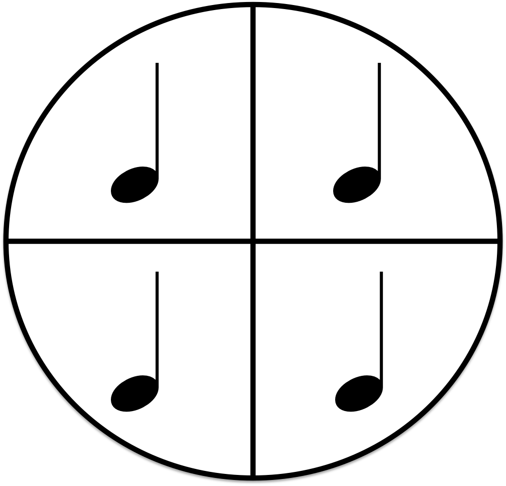 Picture Of Quarter Note - Clave De Sol (1004x966)