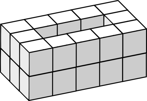 Rubik's Cube Three-dimensional Space Symmetry - Three Dimensional Cube (497x340)