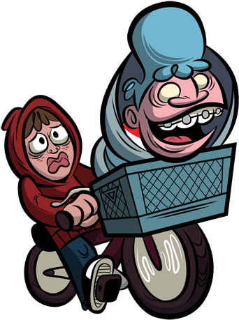 For Starters, I Finally Got To Bring Strange Kids Club - Cartoon (400x498)