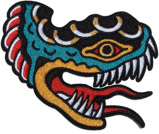 Snake Patch Png (581x600)
