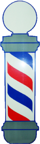 Barber Pole Png Download - No Copyright Barber Pole (500x500)